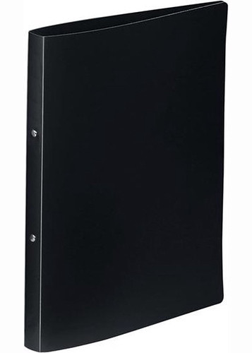 'Viquel' A4 Flexible Plastic 2 Ring File Black