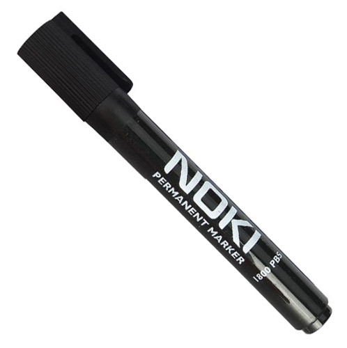 Noki Permanent Marker Black Chisel Tip