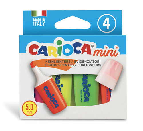 Carioca' Mini Highlighters
Pack of 4