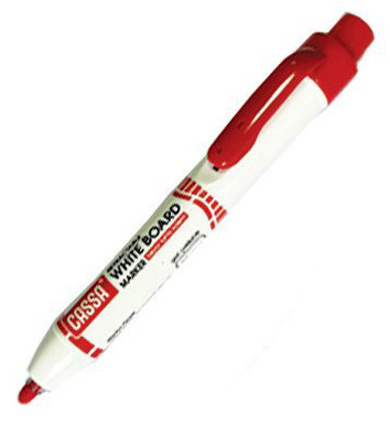 Retractable Whiteboard Marker Red Bullet Tip
