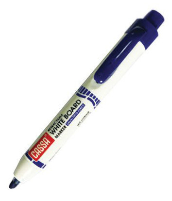 Retractable Whiteboard Marker Blue Bullet Tip