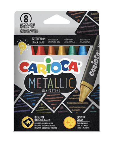 Metallic Maxi Wax Crayons by 8