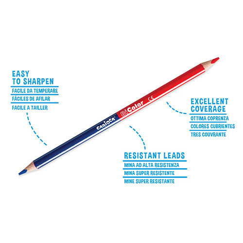 Triangular Pencil Colours Twin tip by 24