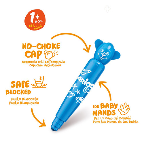 Felt Pens 'Baby Teddy 1+ Age' by 6