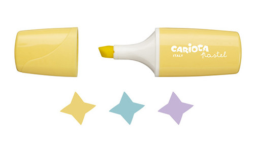 Carioca' Mini Pastel Highlighters 
Pack of 3