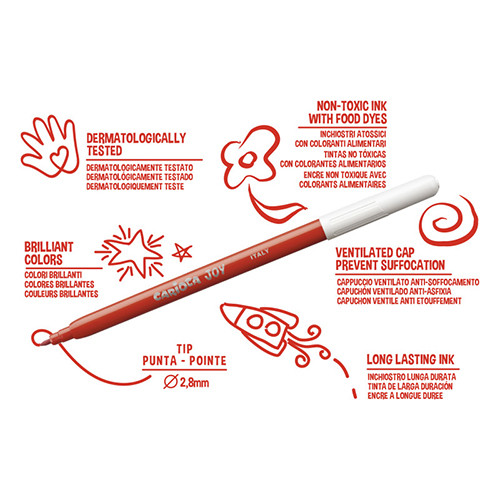 Felt Pens by 48 Fine Tip