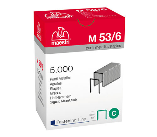 Staples Size 53/6 for Staple Gun 'Rocama 10'