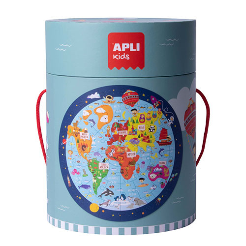 Circular World Map Puzzle