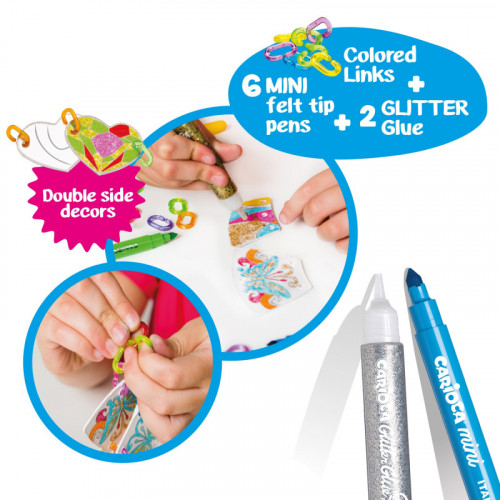 'Bijoux Fashion' Pack with Pens and Glitter Glue