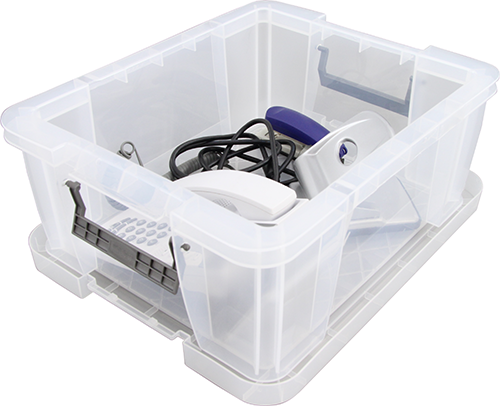 24L Storage Box Clip Lock Handles
