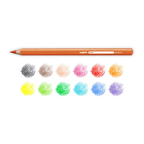 Triangular Maxi Colouring Pencils by 12
