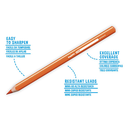 Triangular Maxi Colouring Pencils by 12