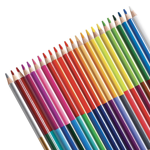 Triangular Pencil Colours Twin Tip by 12 = 24 colours