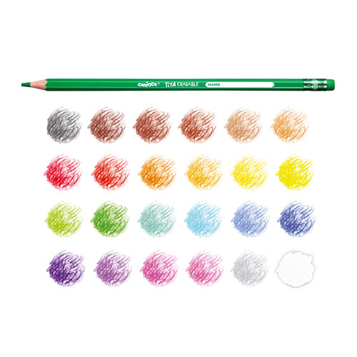 Pencil Colours with rubber eraser by 24