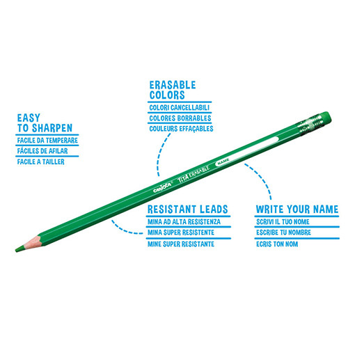Pencil Colours with rubber eraser by 24