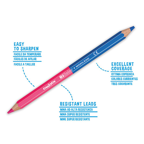 Bi-Colour Double Tip Pencils