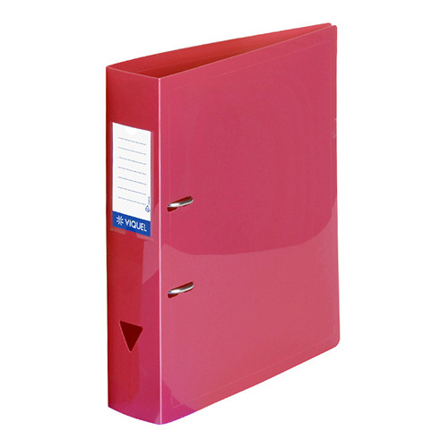 'Viquel' Plastic Lever Arch File 7cm Red
