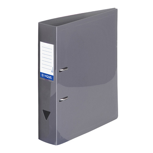 'Viquel' Plastic Lever Arch File 7cm Grey