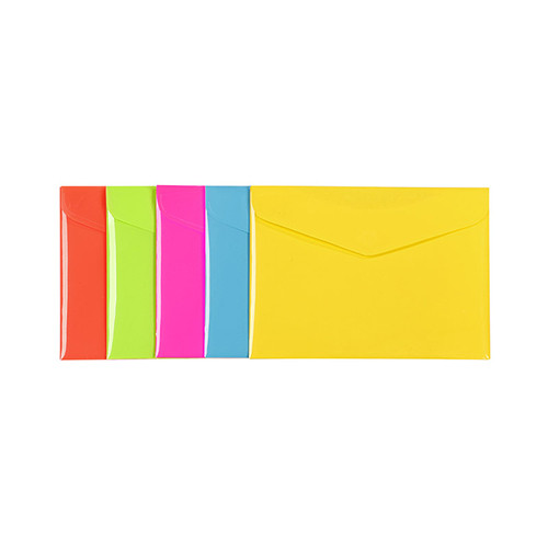 A4 Plastic Pocket Folders Assorted Colours 
Pack of 12