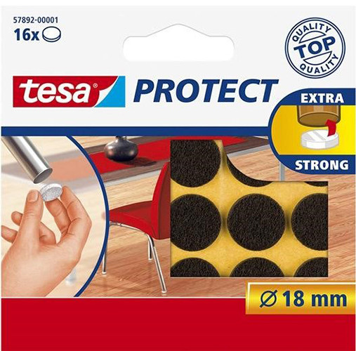 Furniture Floor Protector Pads Black 18mm