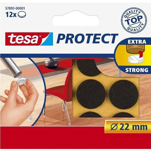Furniture Floor Protector Pads Black 22mm