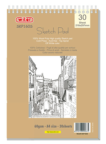 Drawing Sketch Pad Top Spiral A4