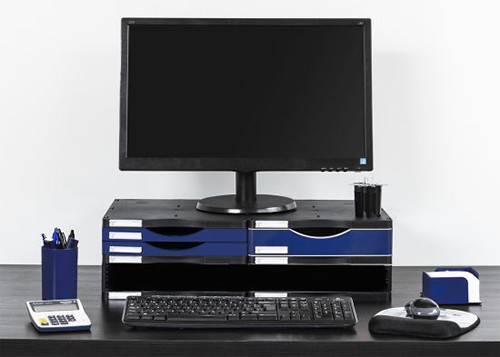 Monitor Stand with Drawers