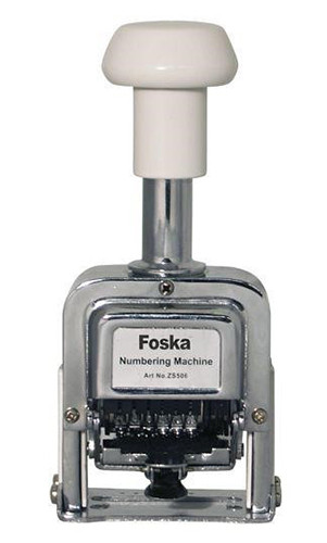 Metal Auto Numbering Stamp 'Foska'