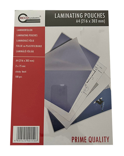 Laminating Pouches with Self Adhesive Back A4