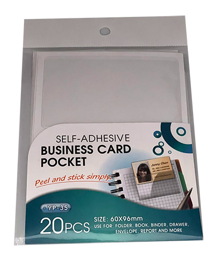 Business Card Pouches Self Adhesive