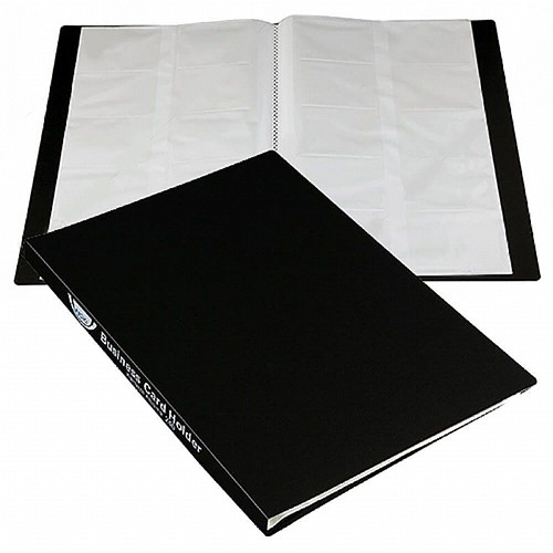 Business cards book holds up to 240