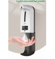 Spray Disinfectant Dispenser with Thermometer