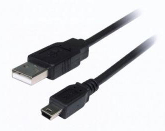 USB A Male to USB 5 Pin Mini B Male Cable