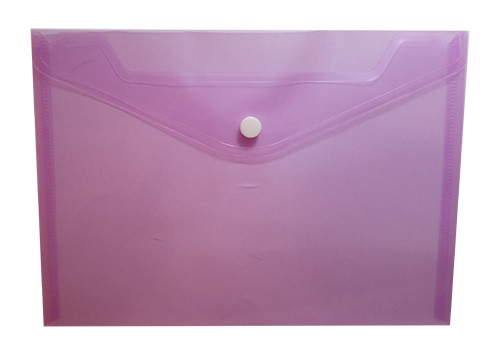 A5 Pocket File One Button Violet