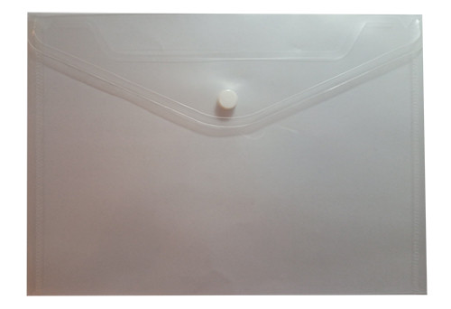 A5 Pocket File One Button Transparent