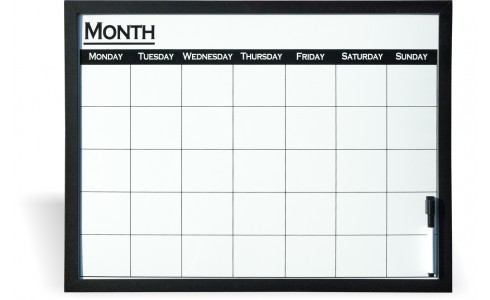 Year Planner Magnetic White Board 48 x 64cm