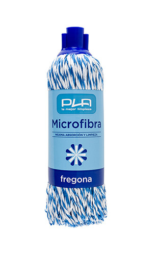 Plaited Microfiber Mop Blue