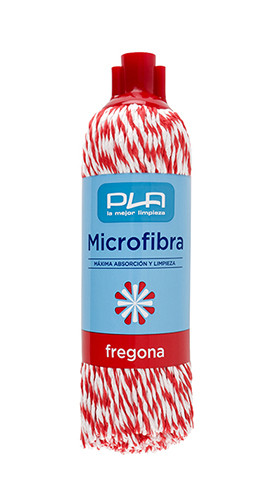 Plaited Microfiber Mop Red
