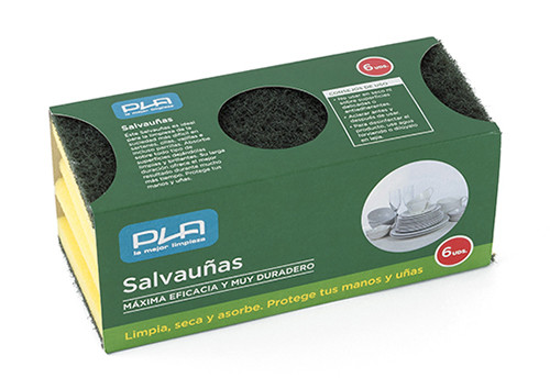 Sponge with Scouring Fiber
Pack of 6