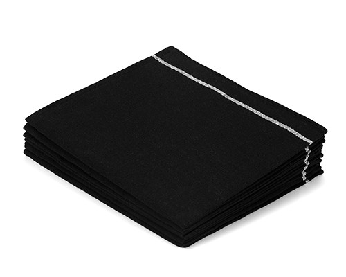 Black Cotton Kitchen Towels
Pack of 6