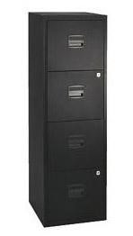 Metal Filing Cabinet Black