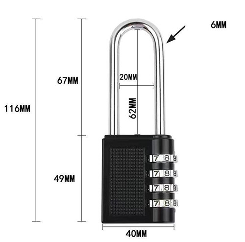 Combination Padlock 'P1067'