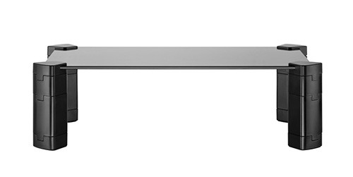 Glass Riser Monitor Stand Black