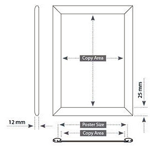 Aluminium Snap Frame Square Corners A3