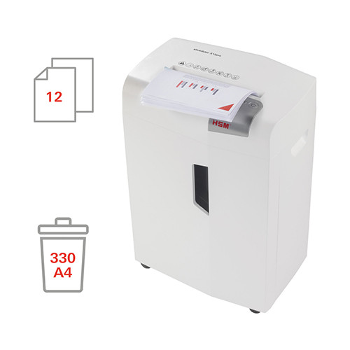 Shredder 
12 Sheets + CD + Credit Cards + Staples + Paperclips