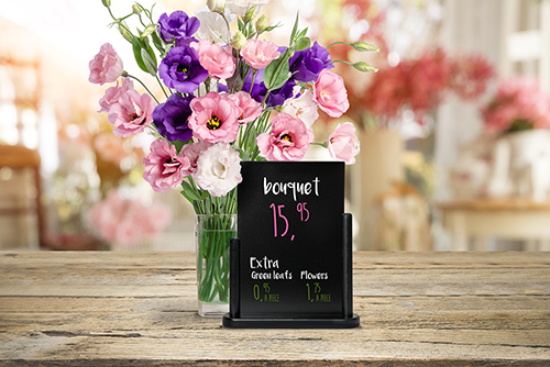Elegant Table Board Black Frame 23.3 x 20 x 6cm