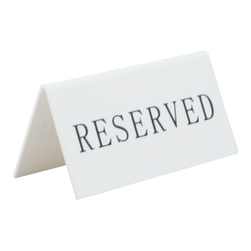 Table Sign 'RESERVED'
Pack of 5