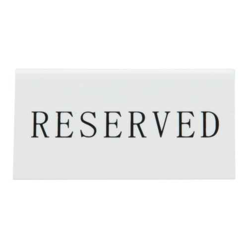 Table Sign 'RESERVED' 
Pack of 5