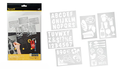 Stencils 
Pack of 6
