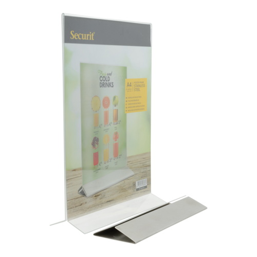 Menu Holder Stainless Steel Base A4
